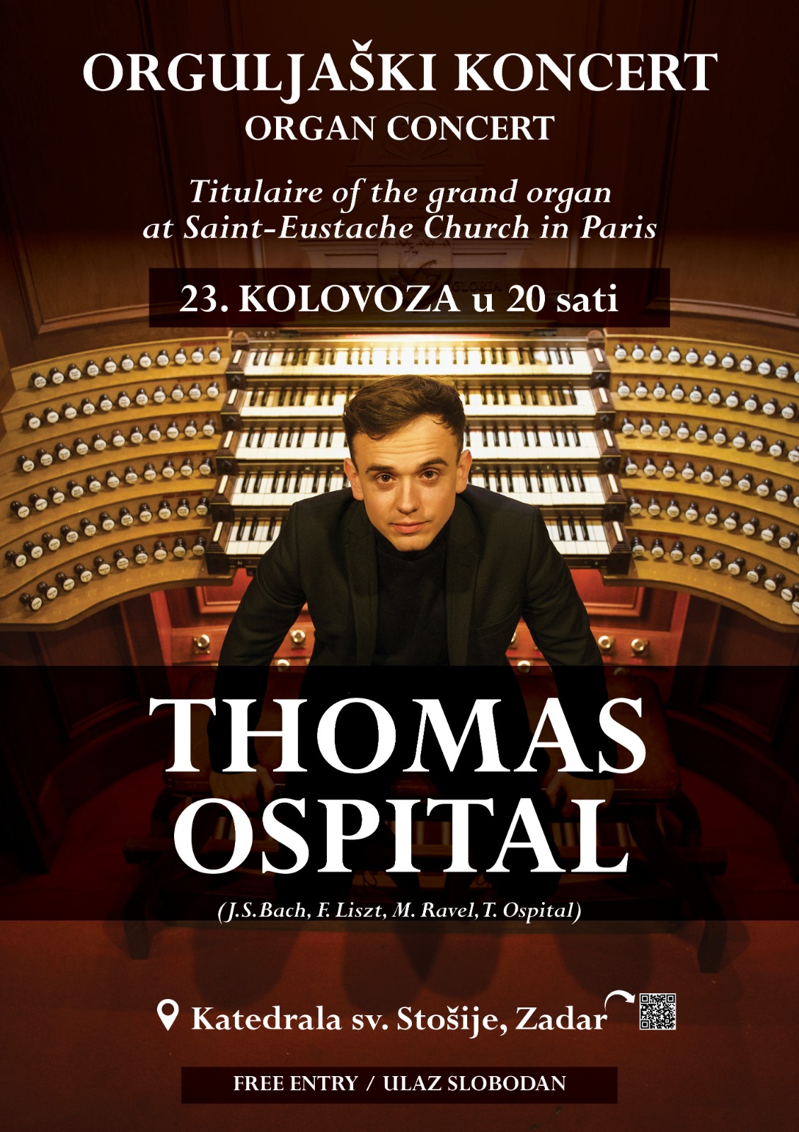 THOMAS OSPITAL - SOLOIST CONCERT IN THE CATHEDRAL OF ST. ANASTASIA 23. 8. 2025.
