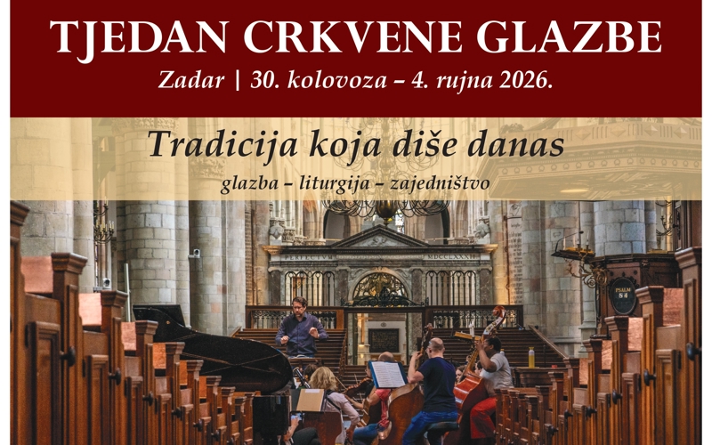 Tjedan crkvene glazbe u Zadru – seminar liturgijske glazbe za sve koji djeluju u crkvenoj glazbi