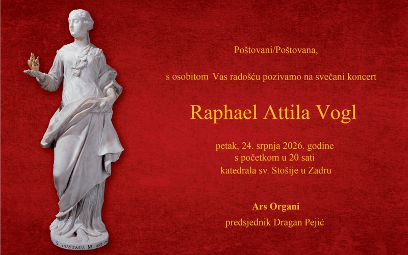 Gallery image for Raphael Attila Vogl -  vrhunska večer orguljaške umjetnosti u katedrali sv. Stošije