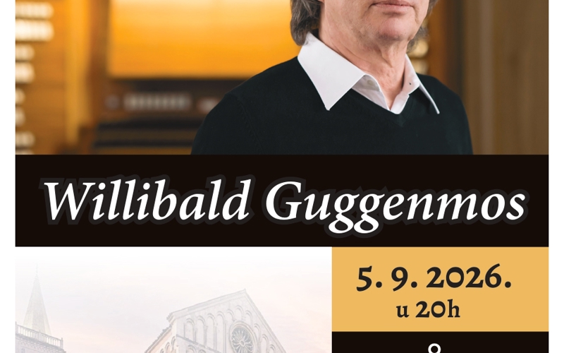 Gallery image for WILLIBALD GUGGENMOS – S MEĐUNARODNOG FESTIVALA ORGULJA U AUGSBURGU NA FESTIVAL ORGULJE „SV. STOŠIJE“  U ZADRU 5. 9. 2026.