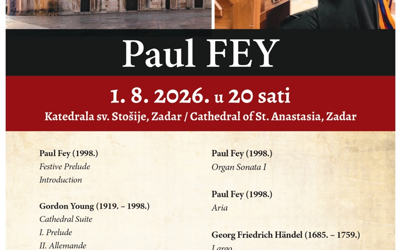 Gallery image for Paul Fey i ljepota orguljske glazbe u katedrali sv. Stošije