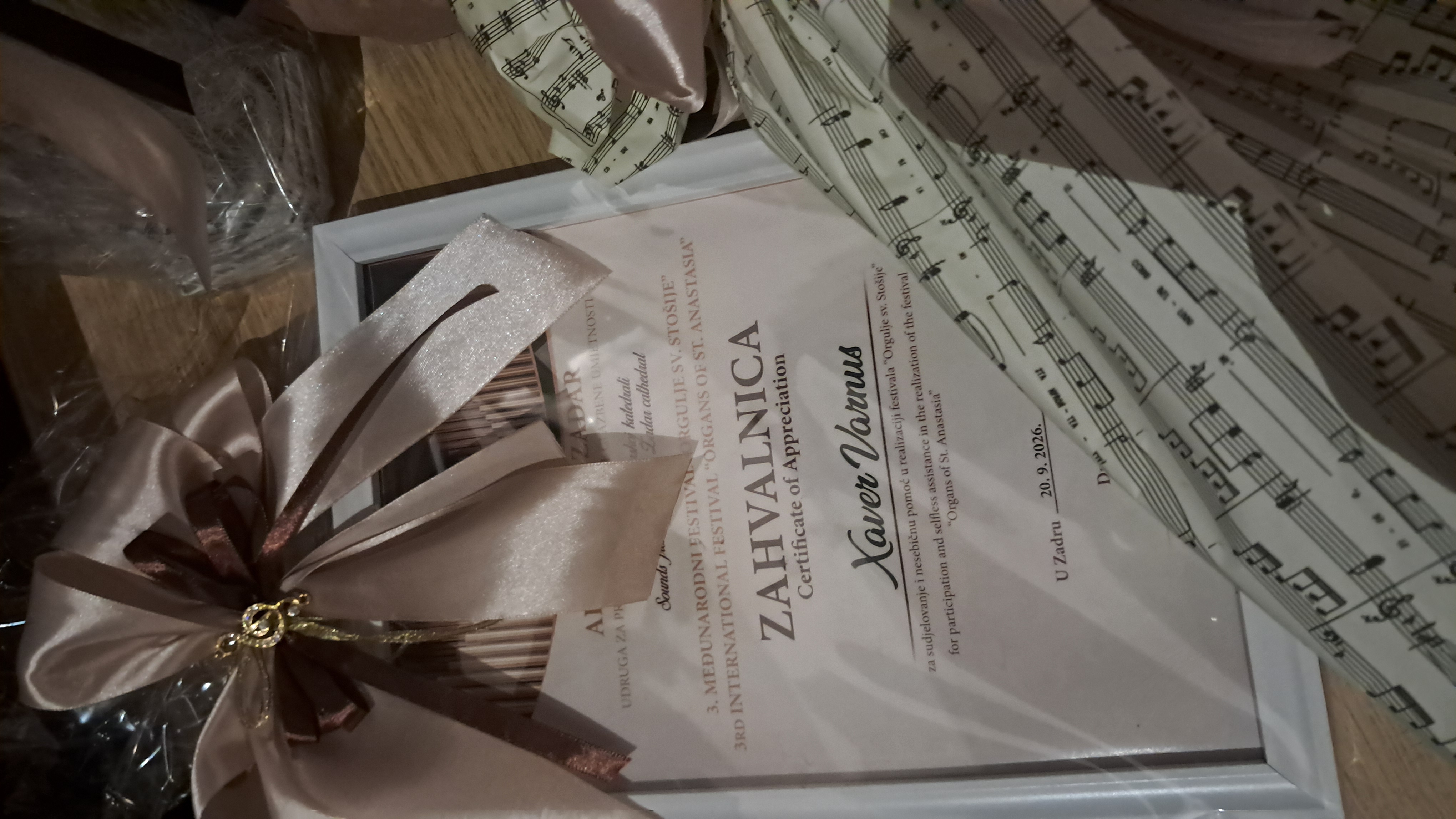 XAVER VARNUS U ZADARSKOJ PRVOSTOLNICI – ZAVRŠNI KONCERT FESTIVALA, 20. RUJNA 2026. Image